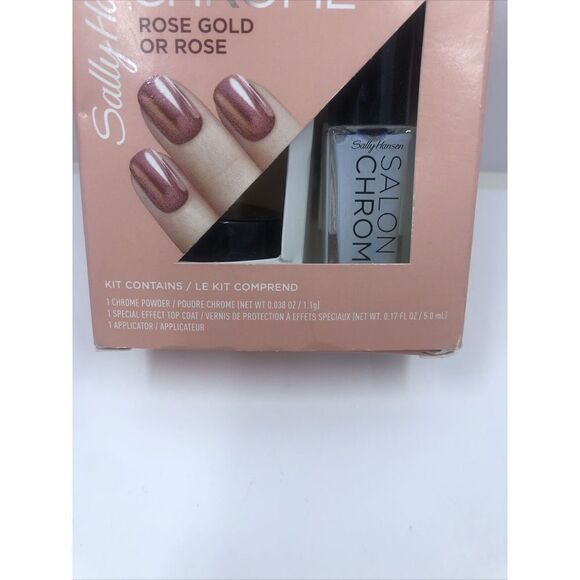 Sally Hansen Salon Chrome 3pc Mini Kit - 200 Rose Gold / Rose - Picture 4 of 11